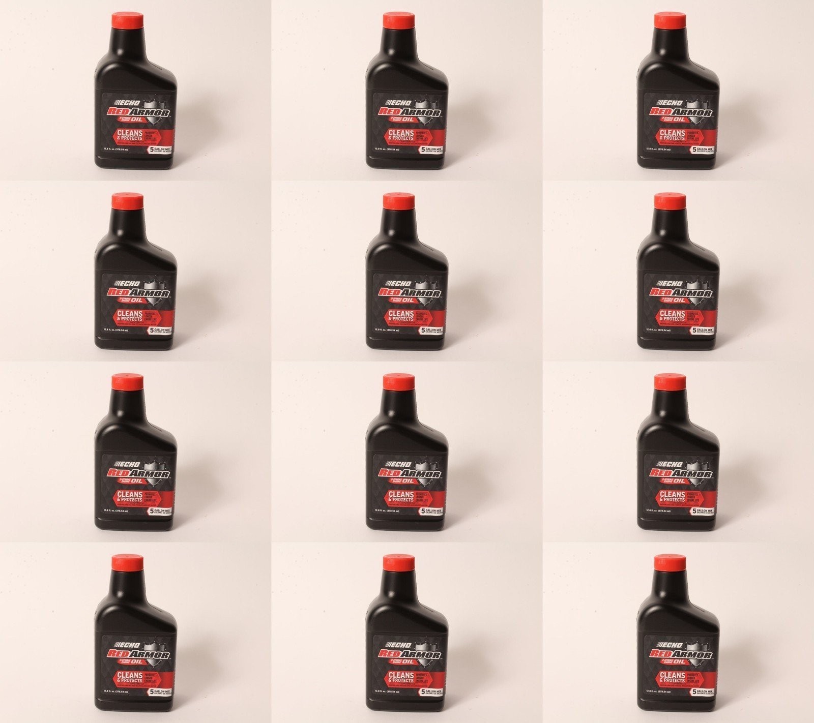 12 PK Echo 6550005 Red Armor 12.8 oz 2-Cycle Oil Blend Mix for 5 Gallons 50:1