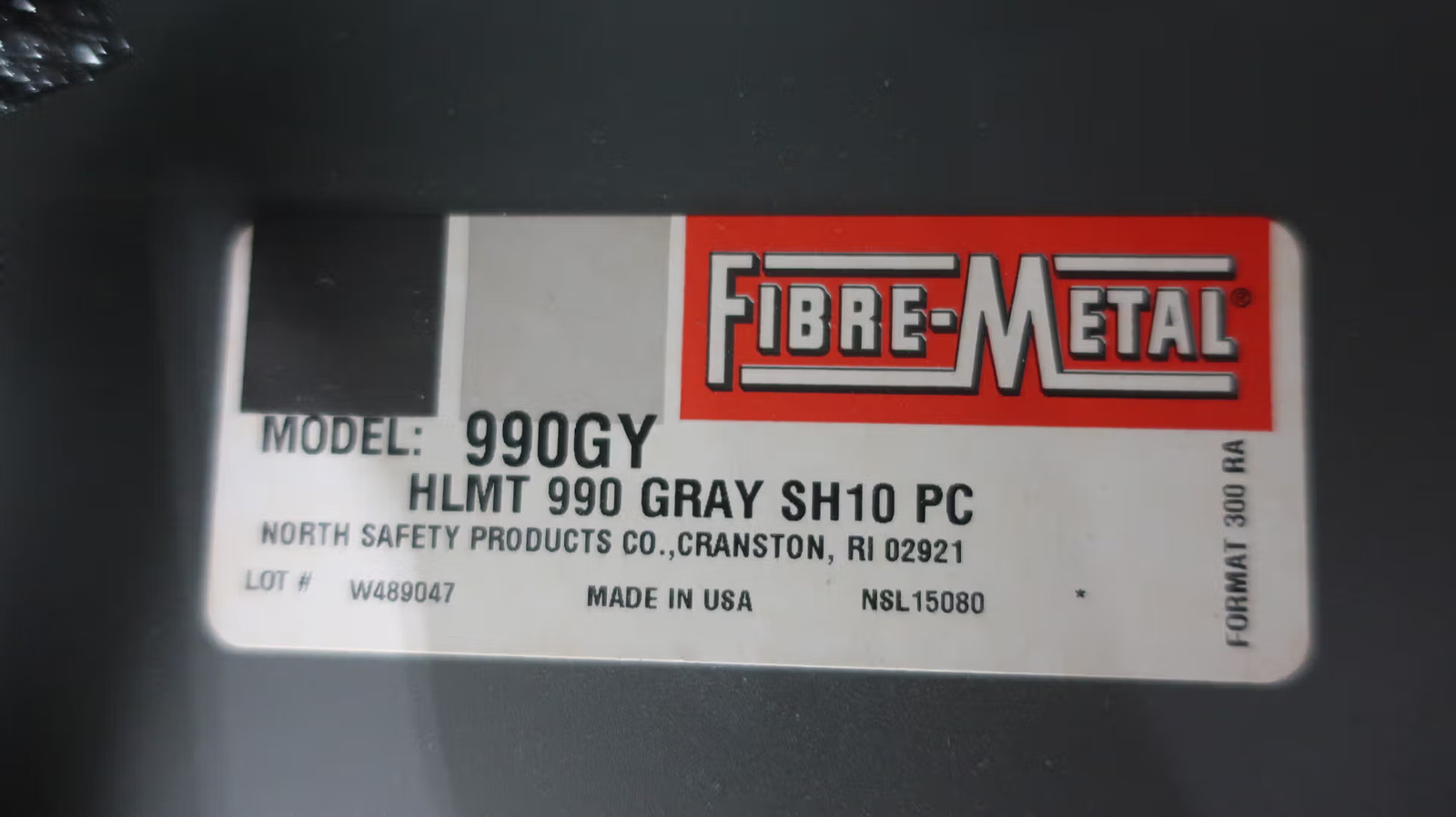 Honeywell 990GY Fibre-metal Welding Helmet #10