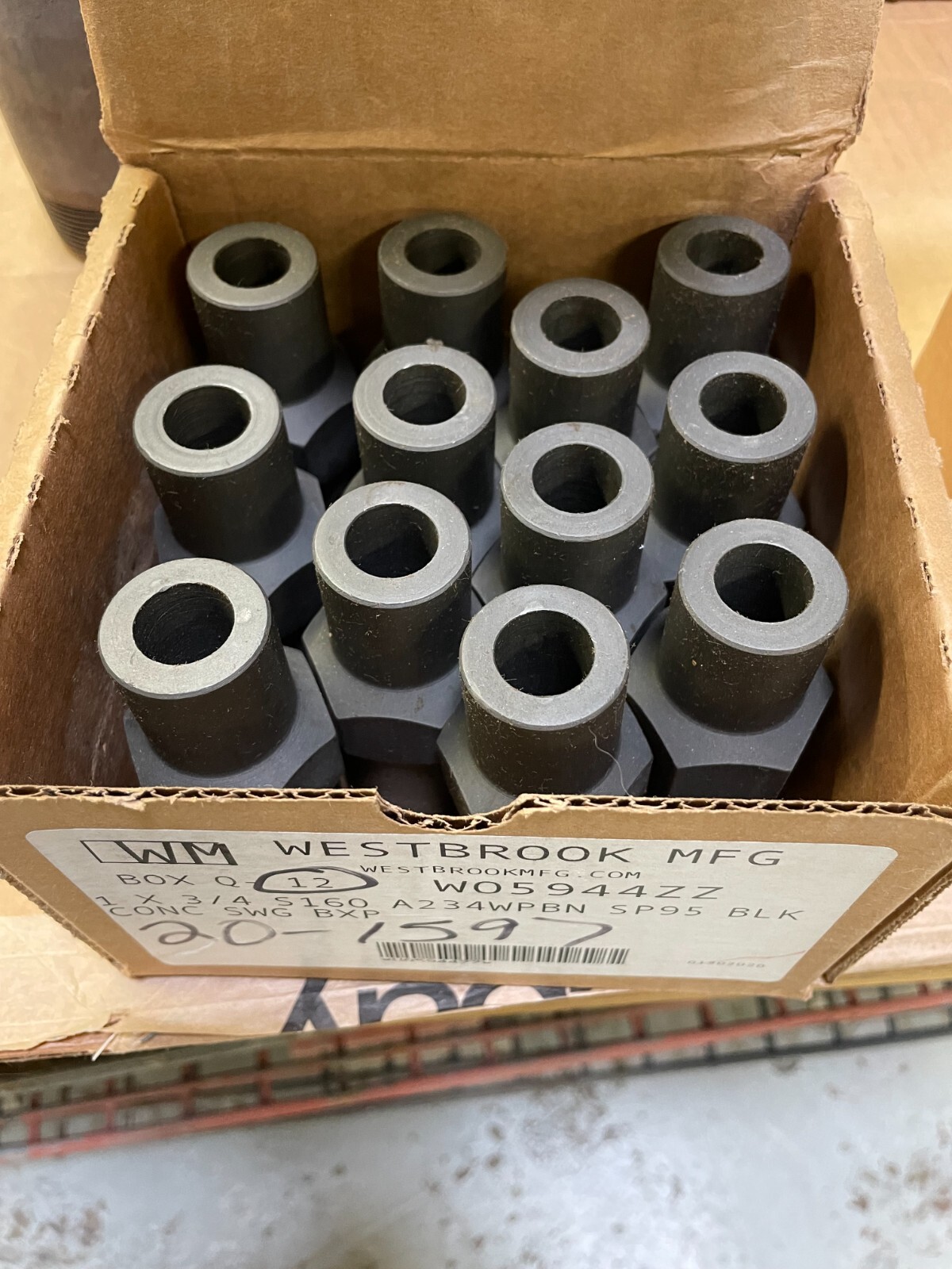 SWAGE NIPPLE 1″ x 3/4″ Schedule 160 Concentric Bevel x Plain End A234 WPBN SP95