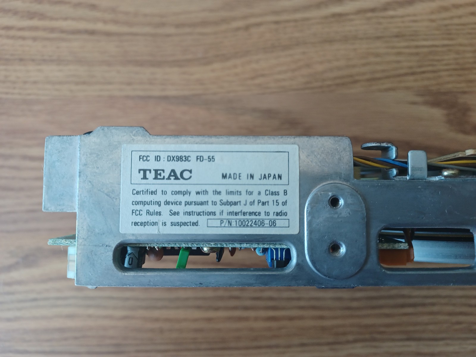 TEAC FD-55GFV-17-U 5.25 Floppy Drive Vintage HTF ITEM Parts Or Repair