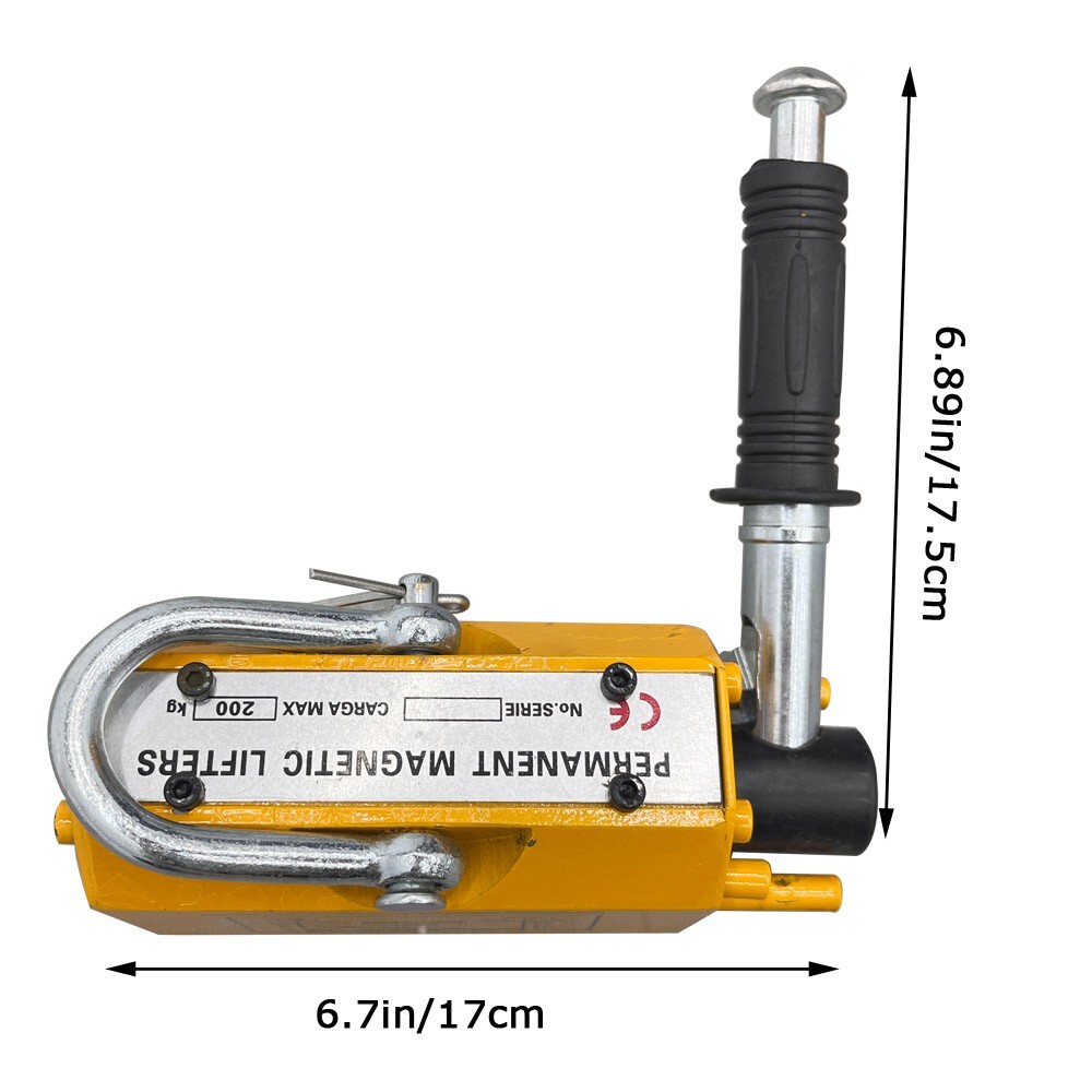 Steel Magnetic Lifter 200kg / 440lbs Metal Lifting Magnet Permanent Lift Magnets