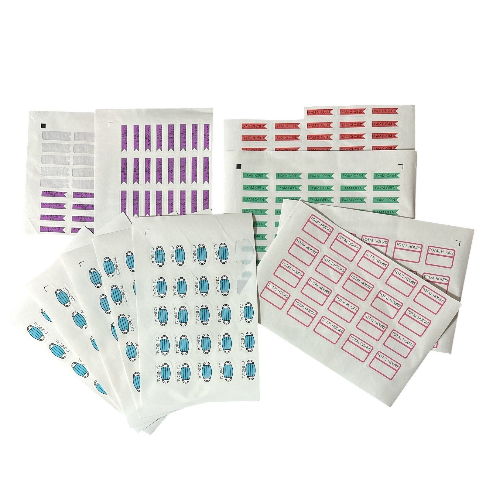 HUGE Erin Condren Planner Lot Leather Folio Stickers Calendar Dashboards & MORE
