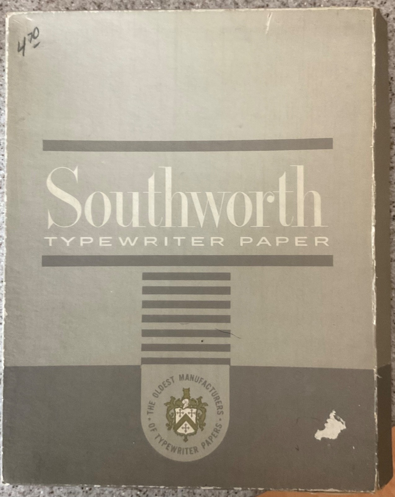 Southworth Typewriter Paper Manifold 60C Plain 8.5 x 11 in Open Box USA
