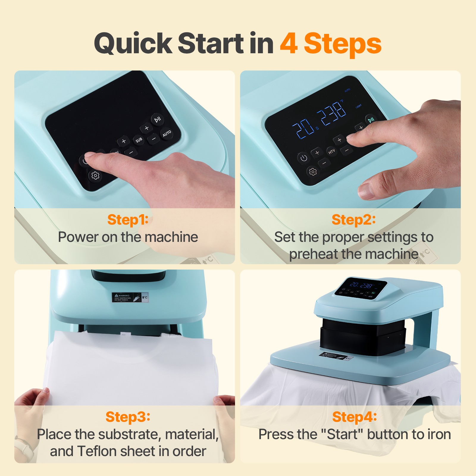 Auto Heat Press Machine for T Shirts – Heat Press 15×15 Sublimation Transfer