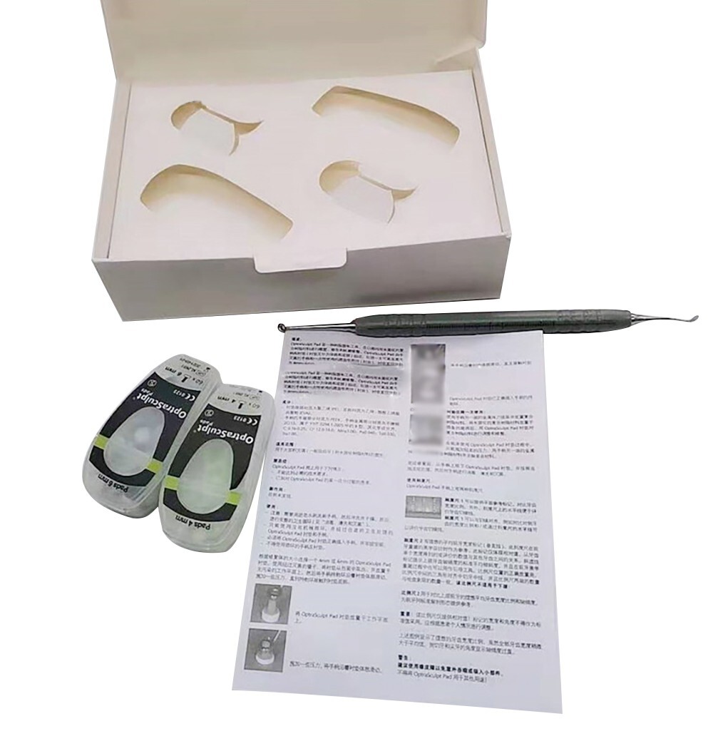 Dental OptraSculpt Foam Pads Kit Veneer Composite Resin Filling Spatula Handle