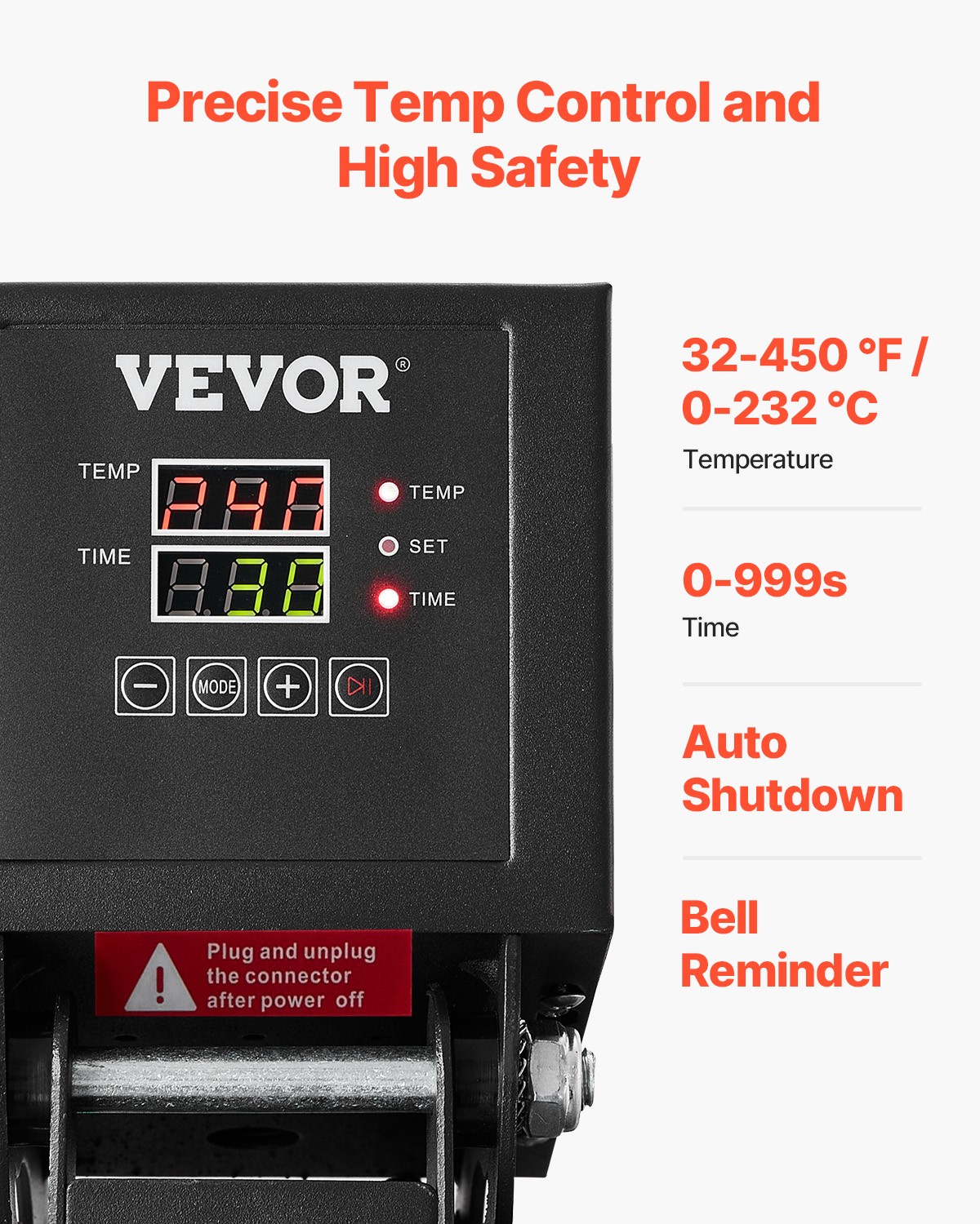VEVOR Heat Press Machine 15 x 15 inch Sublimation Printer Transfer for DIY
