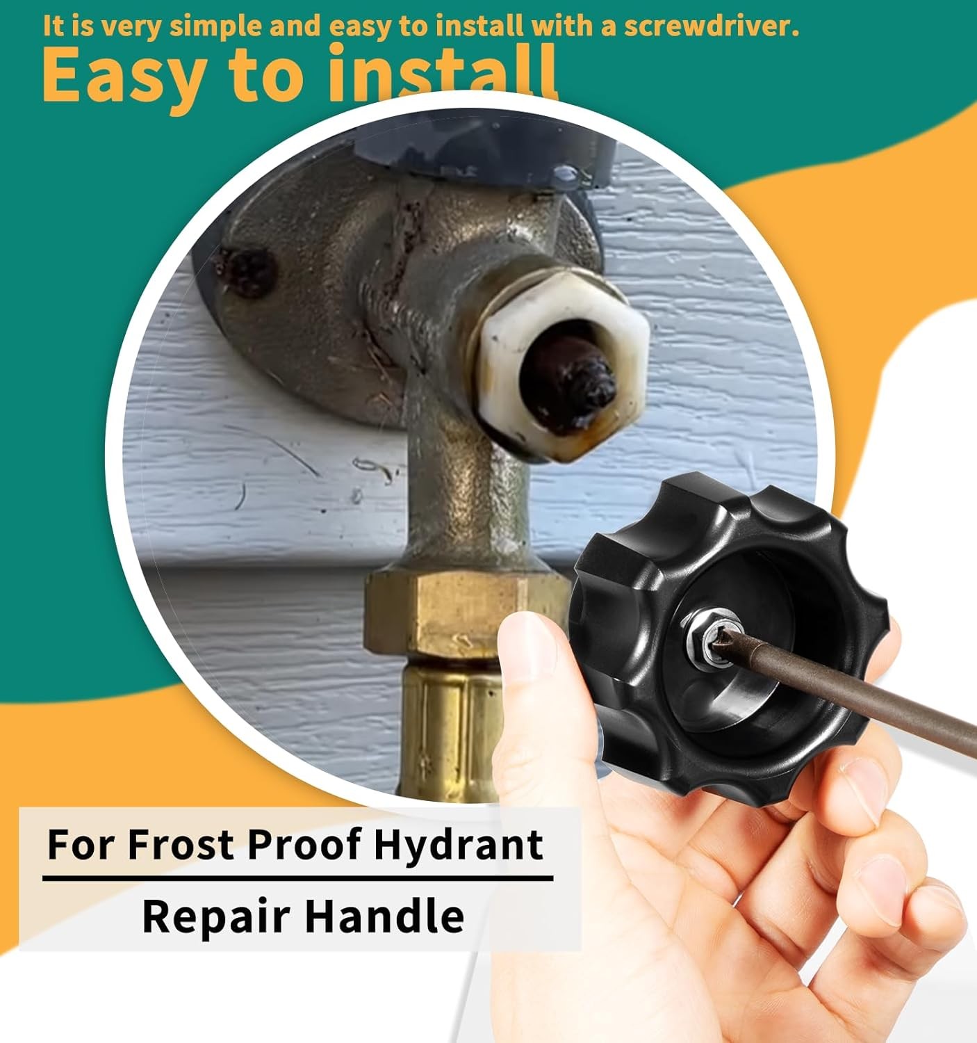 630-7965 Wall Hydrant Handle & Screw Repair Kit for Prier 500 400 300 Series