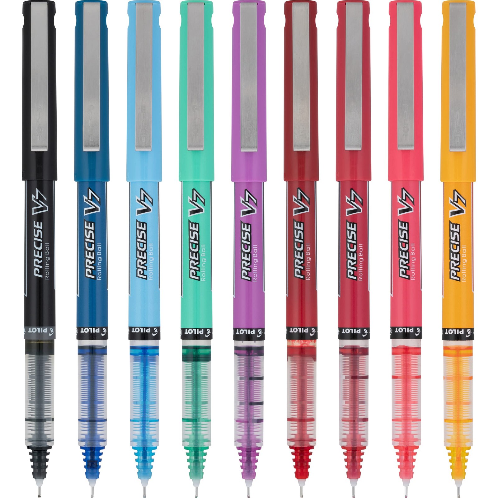 Pilot Precise V7 Capped Liquid Ink Rollerball Pens, Fine Office Product