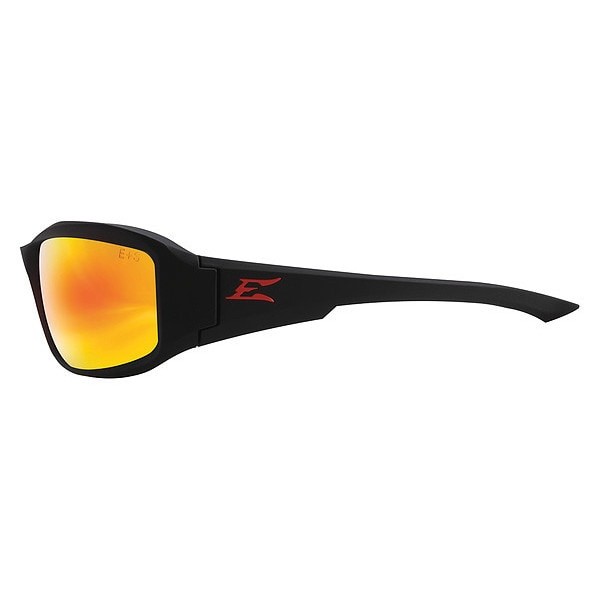 Edge Eyewear Xbap139 Safety Glasses, Traditional Red Mirror Polycarbonate Lens,