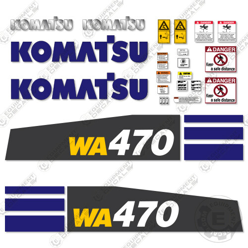 Fits Komatsu WA470-8 Decal Kit Wheel Loader – 7-YEAR 3M VINYL!