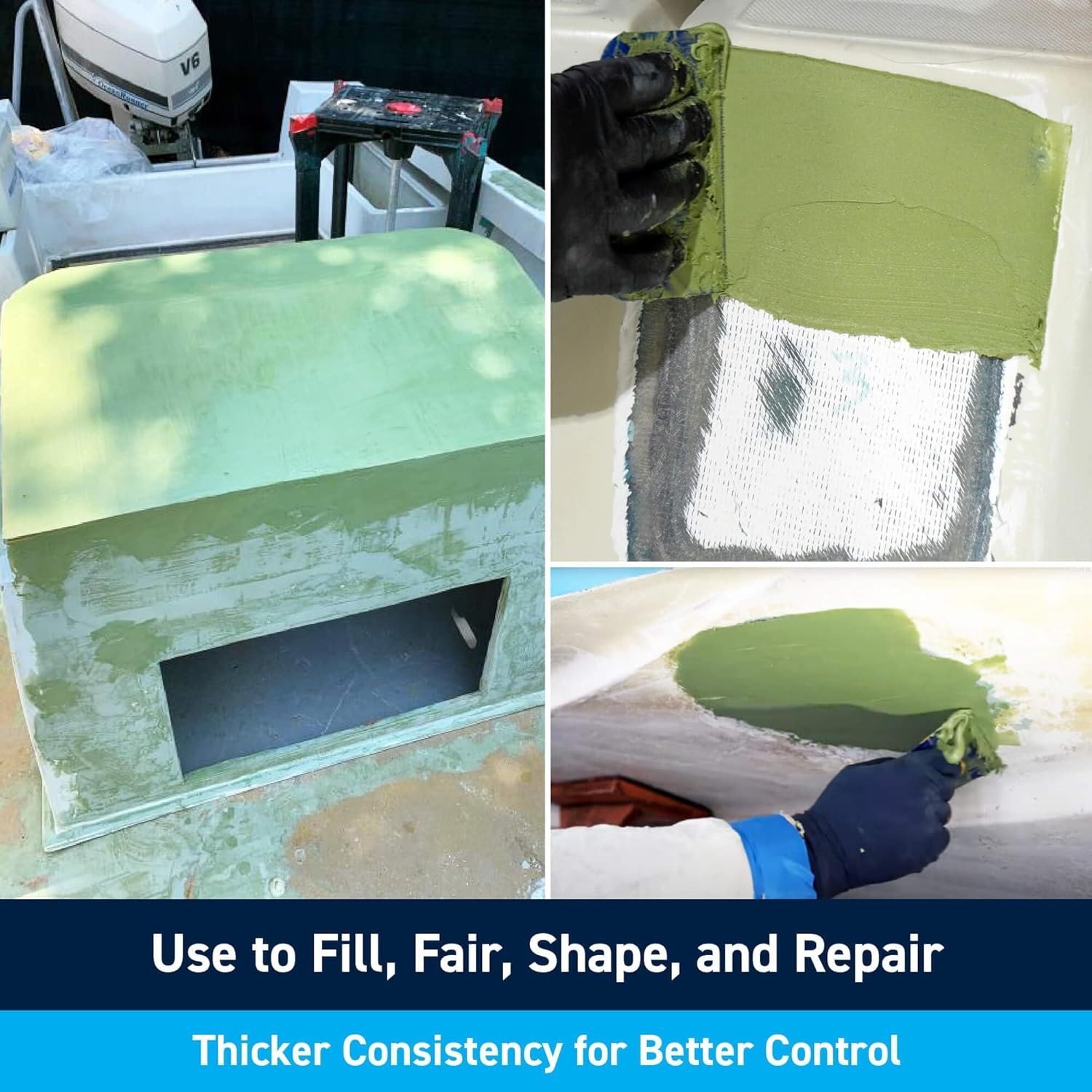 TotalBoat TotalFair Marine Epoxy Fairing Compound for Fiberglass, Wood, Aluminum