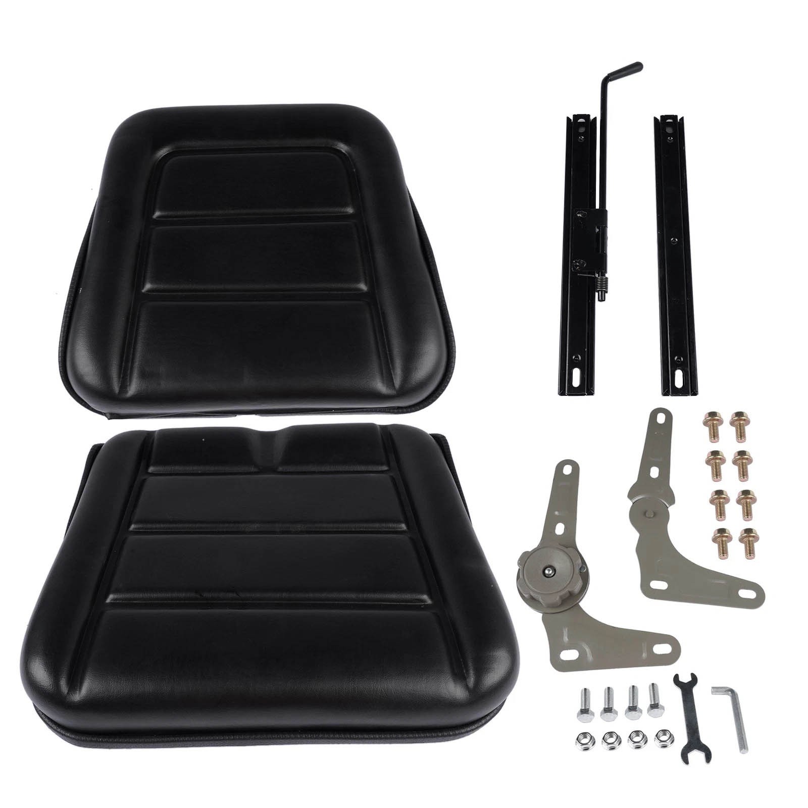 Adjustable Backrest Lawn Mower Tractor Seat Forklift Excavator Seat Universal