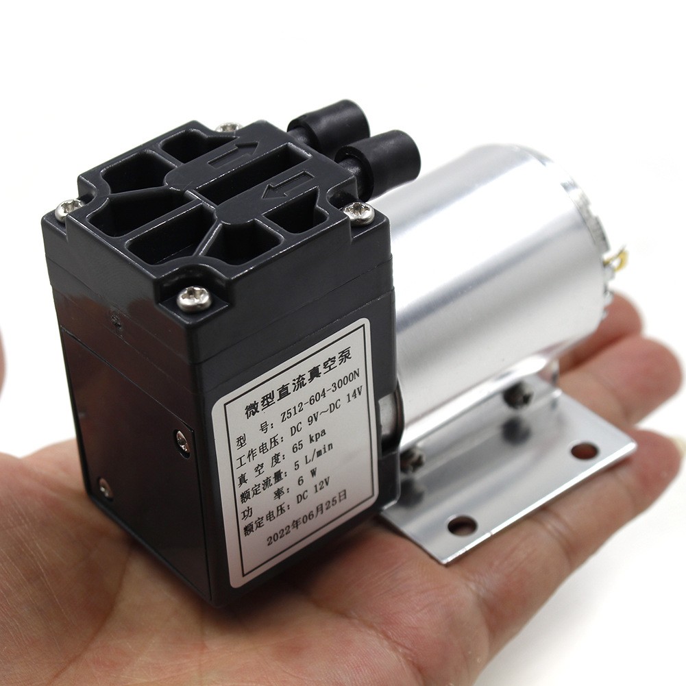 DC12V 65-120kpa Micro Vacuum Pump High Pressure Suction Diaphragm Pump Holder l