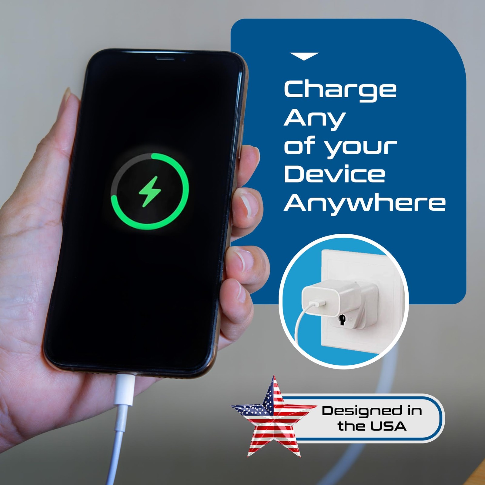 Schuko, Germany France Travel Power Adapter, Grounded European Plug Type E/F…