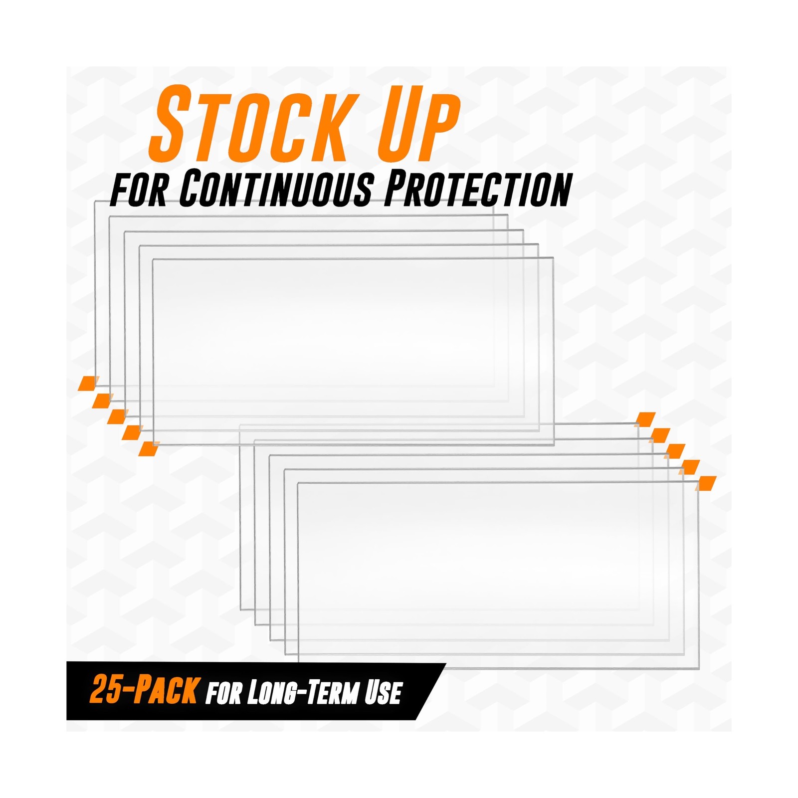 Mutt Tools 25 Pack Clear Welding Lenses 2×4.25 – Premium 0.04″ … FAST USA SHIP