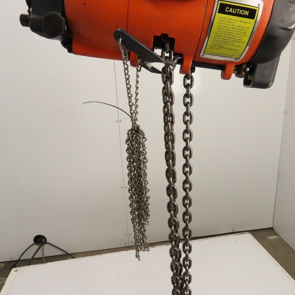 Gardner Denver P2TA11LREL010AAA11 1100LB .55 Ton Air Chain Hoist 10′ Lift 34FPM