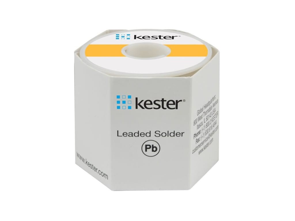 Kester 24-6337-9700 Solder Wire, Rosin Core, Leaded, Sn63Pb37, 2.2%, 0.020′