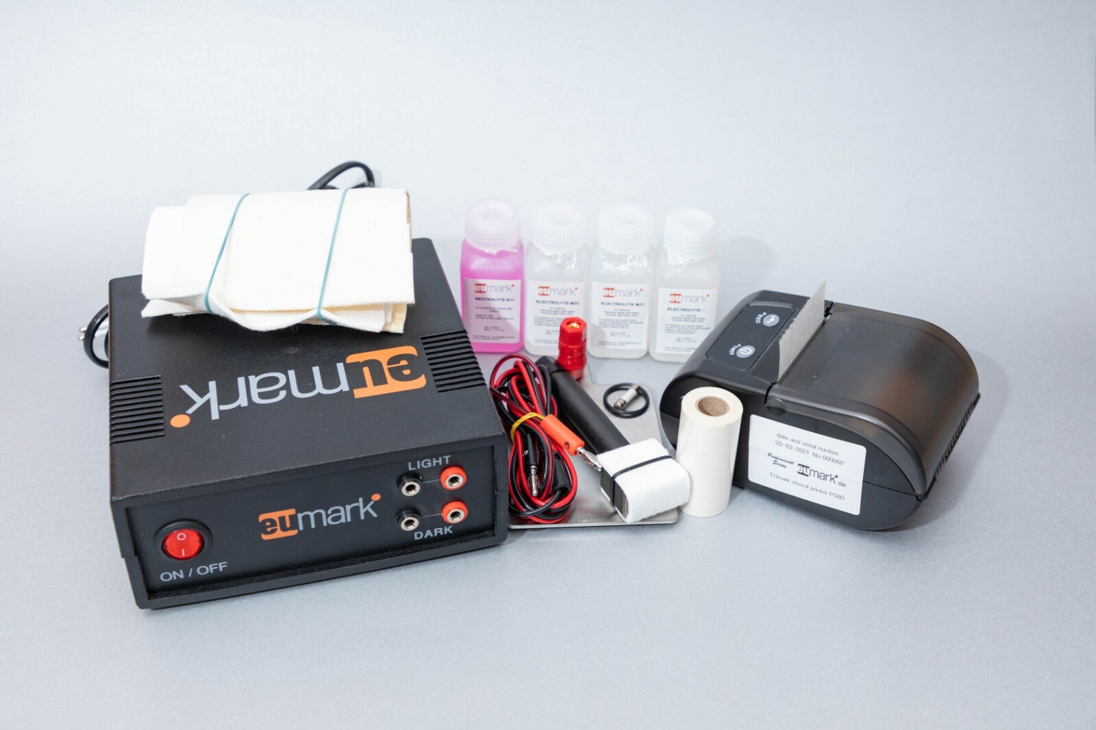 ElectroChemical marking and Etching Machine EUmark set 02 Stencil printer USB