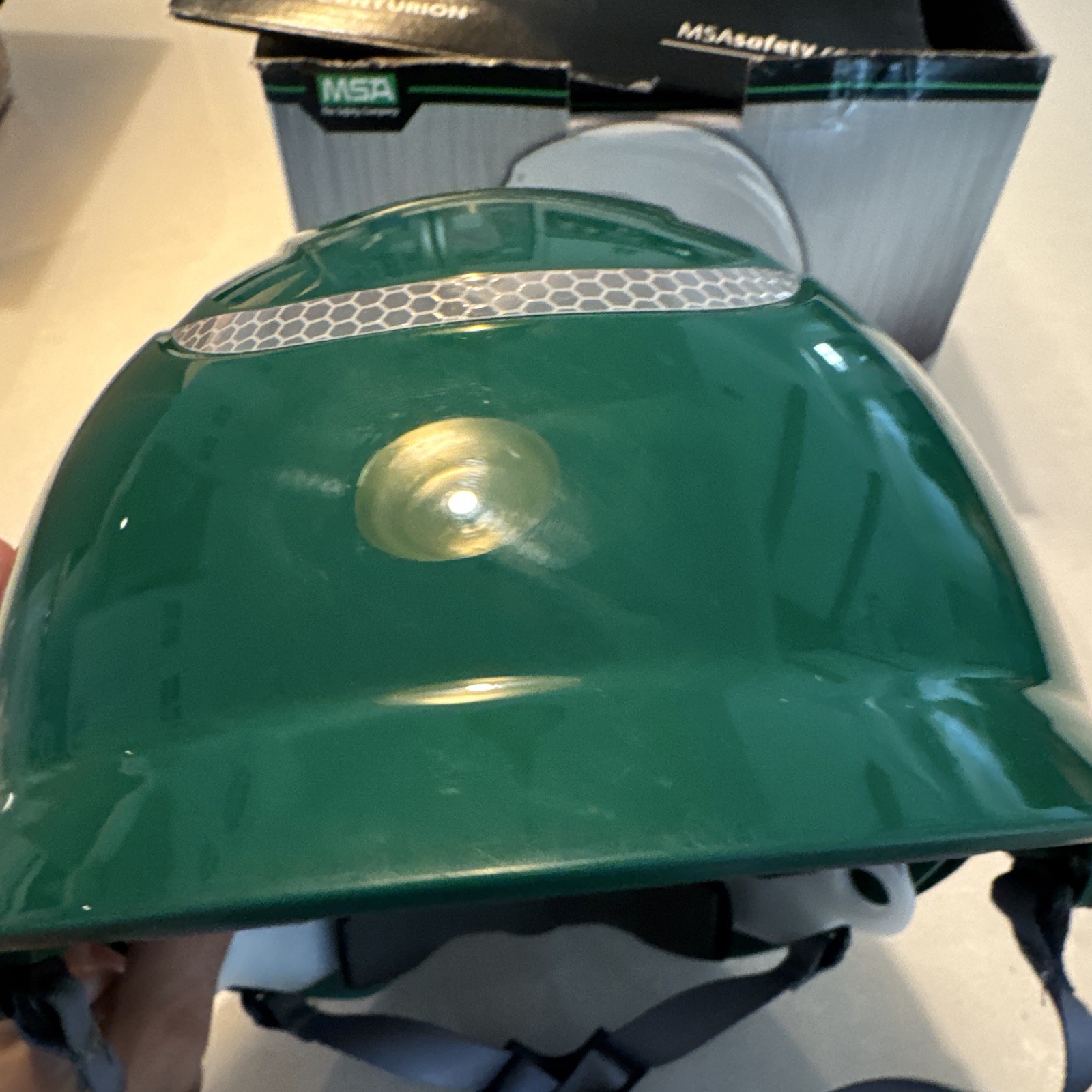 MSA Nexus Helmet Green Hard Hat ANSI Class E Strap Suspension MPN 310681