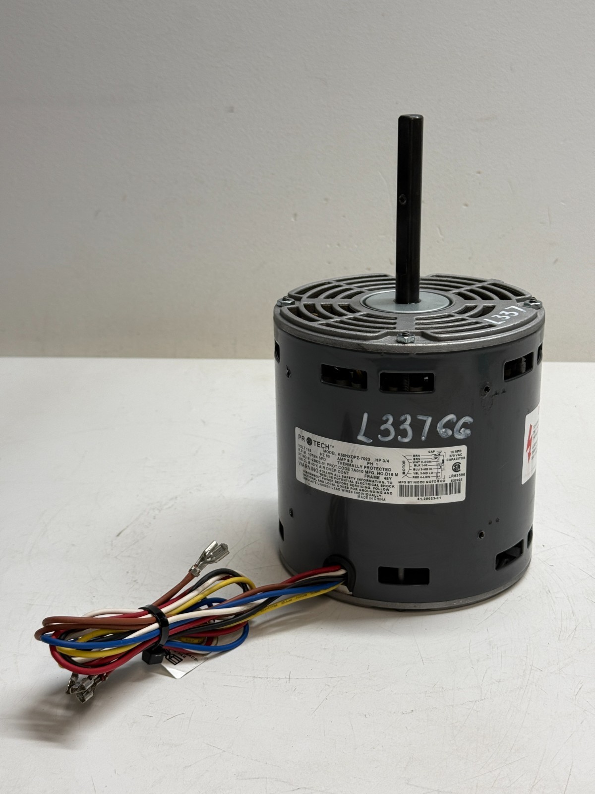 EMERSON K55HXDPZ-7023 Furnace Blower Motor 3/4HP 115V 1075RPM 4SPD 51-25023-01