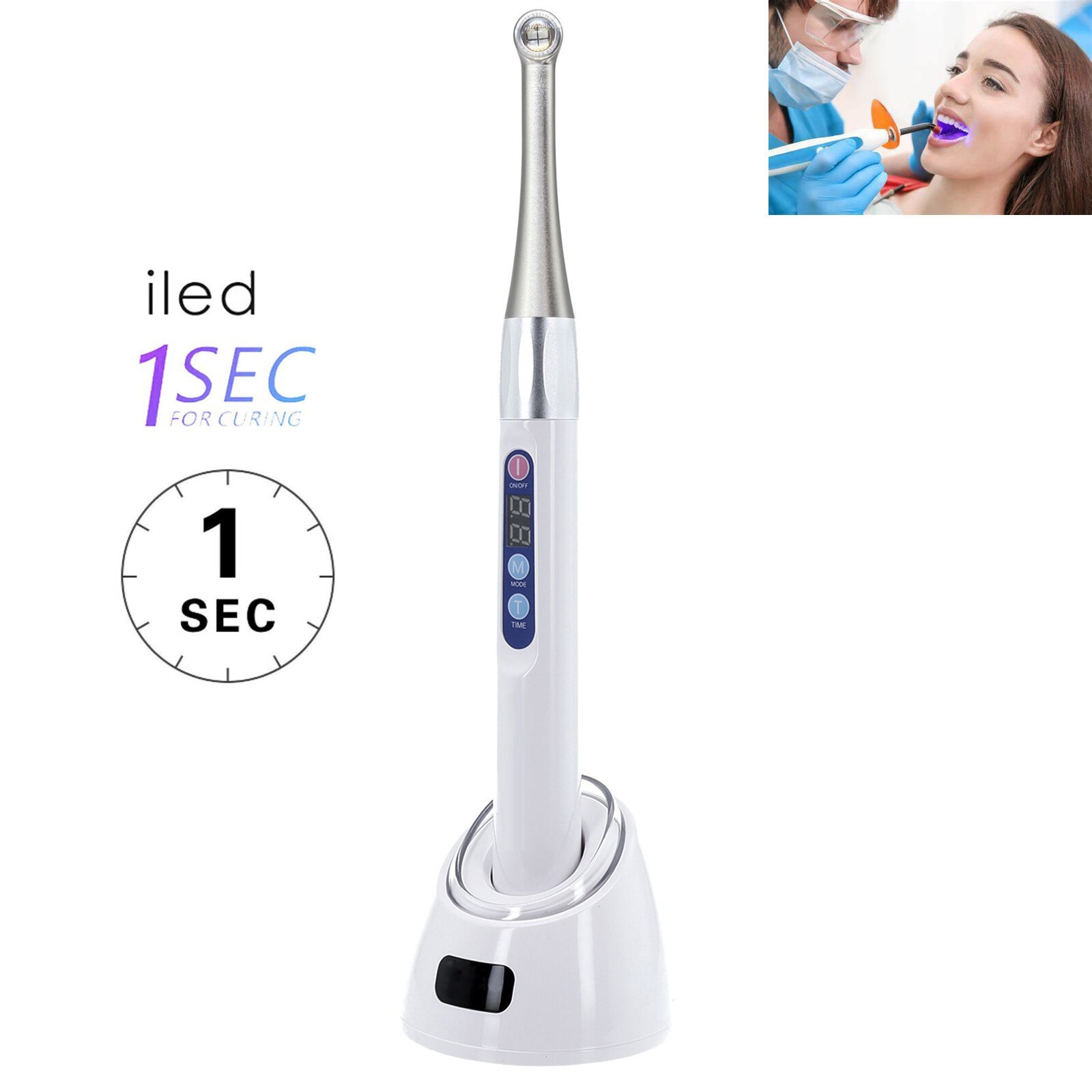 Dental iLed 1 Second Curing Light LED Curing Lamp 2500mw/cm²