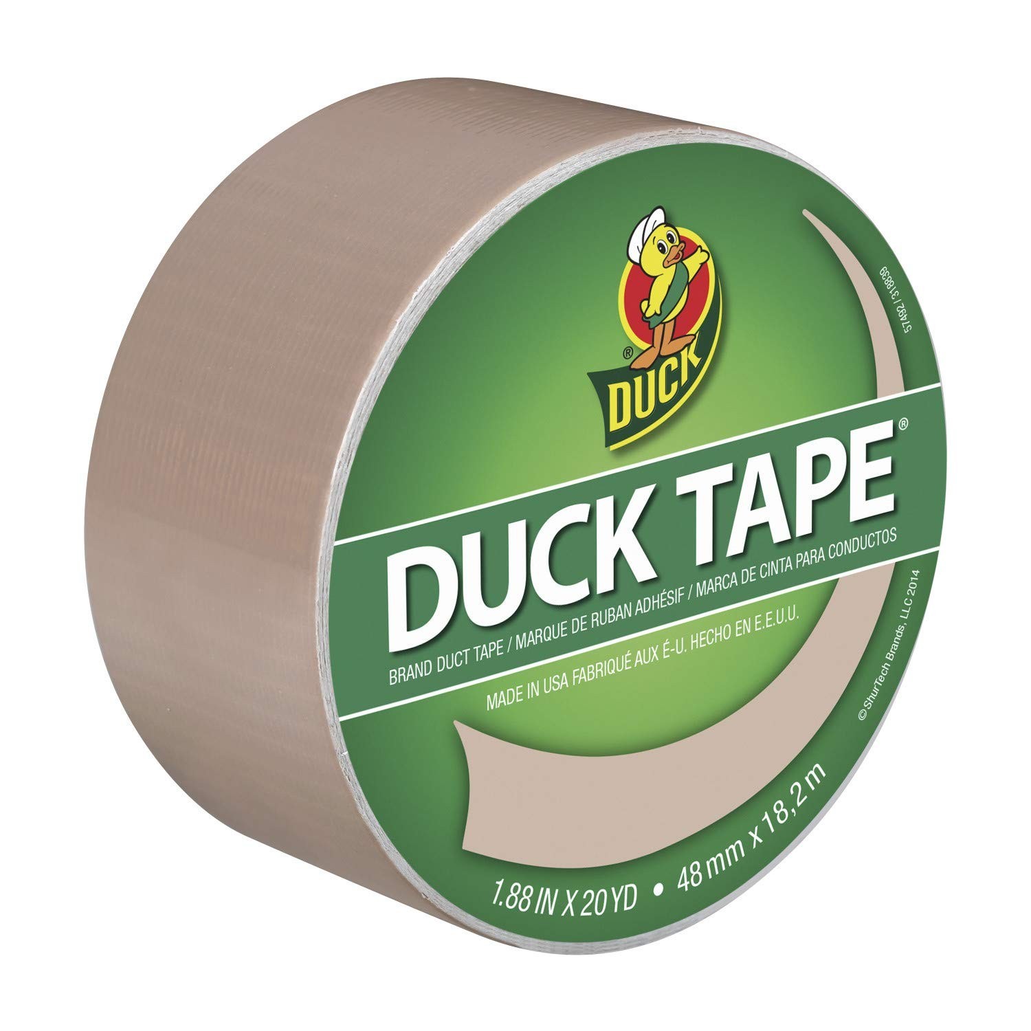 Duck Brand Solid Color Duct Tape: 1.88 in. x 60 ft. (Beige)