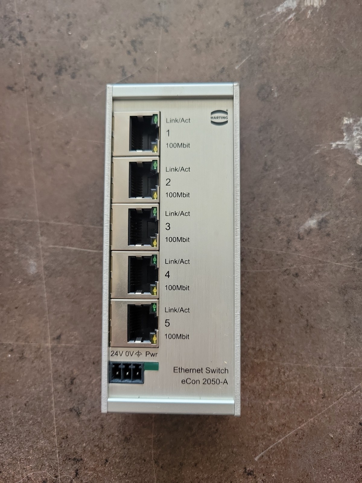 Harting Electric 5 Port Ethernet Switch Hub IP 30 Type: ESC eCon 2050-A