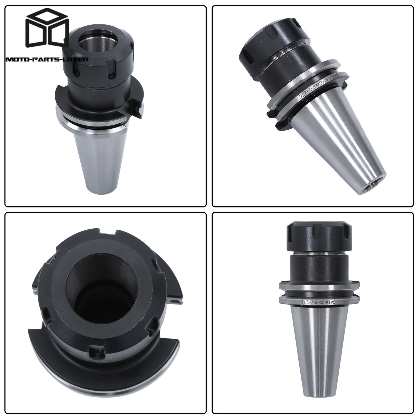 Precision CAT40 ER32 Chuck Set 10pcs 2.76″ 70mm CNC Mill Holder