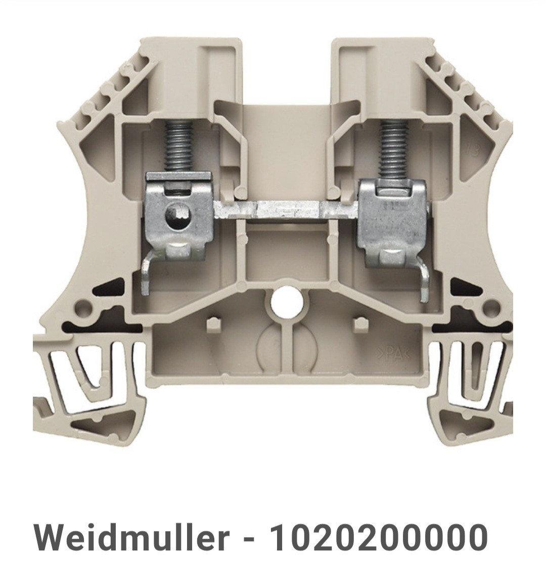 New 100Pcs Weidmuller Terminal WDU 6 1020200000 WDU6
