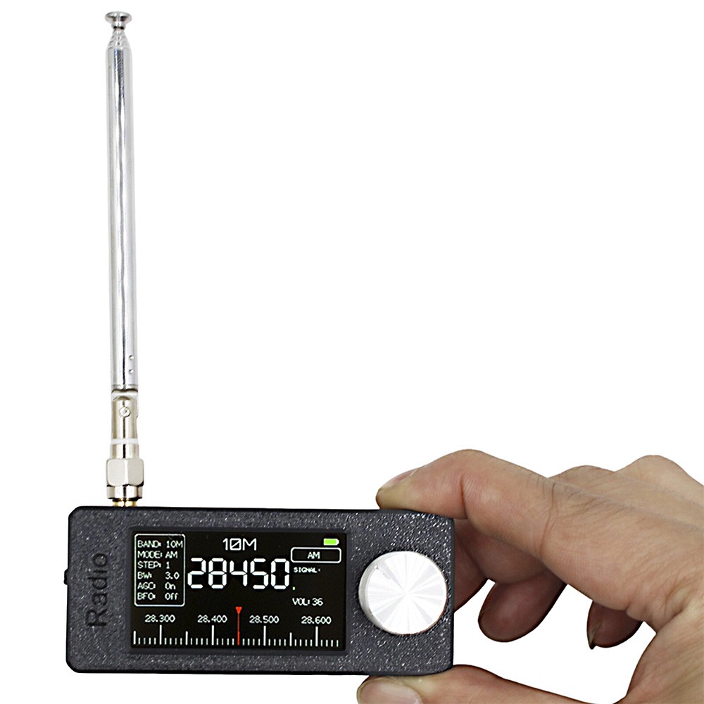 SI4732 Portable Radio 0.5-108MHz LSB USB AM FM Mini Pocket Radio 1.9′ Display US