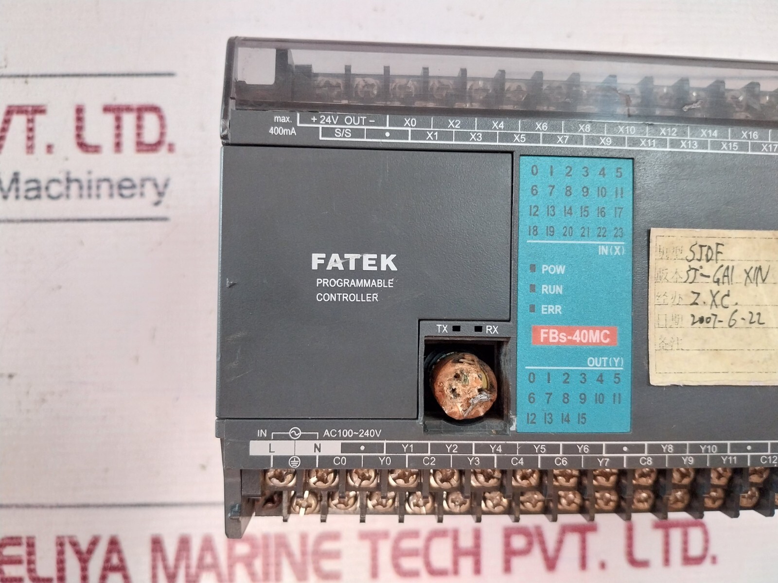 Fatek Fbs-40mc Programmable Controller 100v~240v Ac 50/60hz