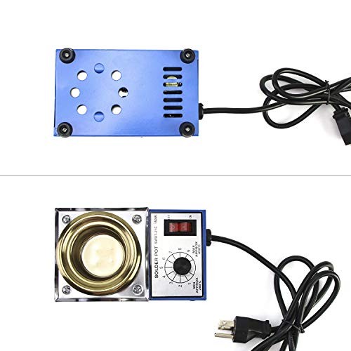 Solder Pot 150W 110V 50mm Titanium Plate Lead Free Soldering Bath 500g