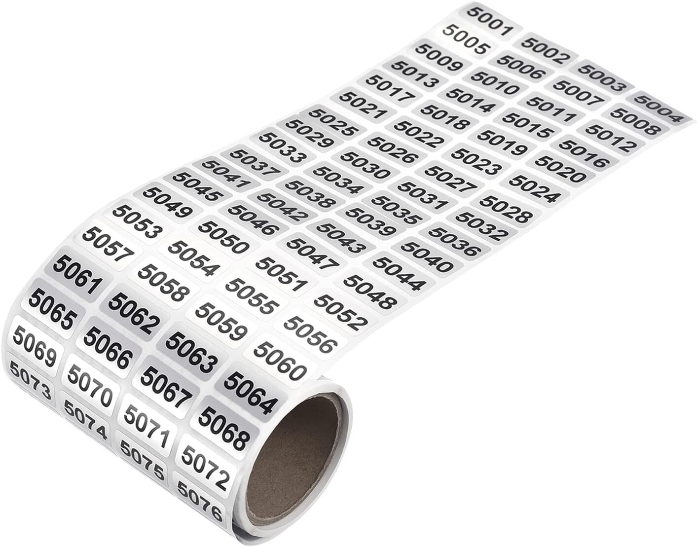 1-20000 Consecutive Number Label Stickers Inventory Control Adhesive Waterproof