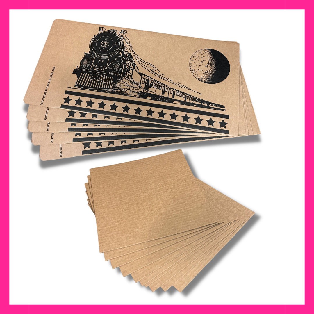 THE BEST RECORD MAILER Rectangle Shape 1-3 LP’s Vinyl Shipper Box – 5x MAILERS