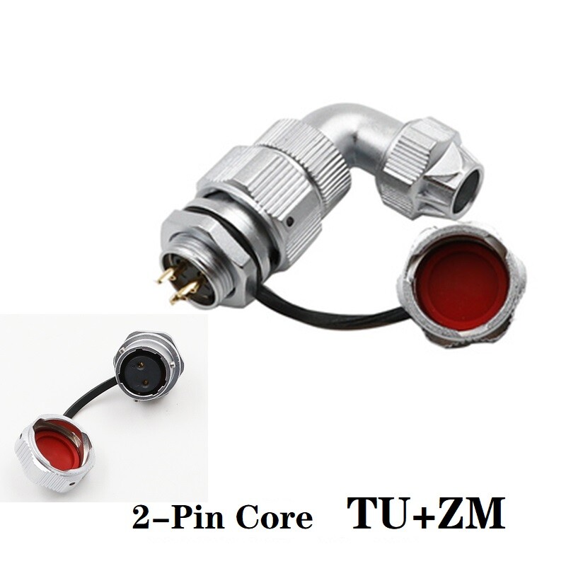 WY16 2/3Pin-10Pin TU+ZM Right-angle bend 90° plug Round Female Rear Mount Socket