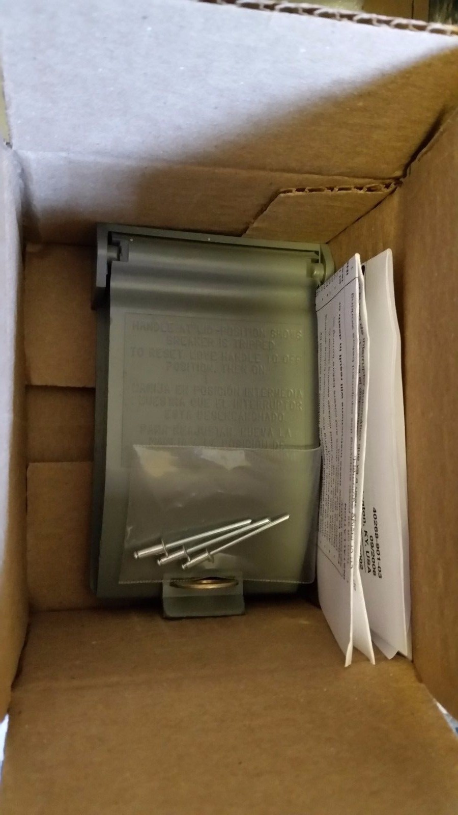 Original QE3200VH replacement kit for new style M01 Meter Stack – Stops Theft!
