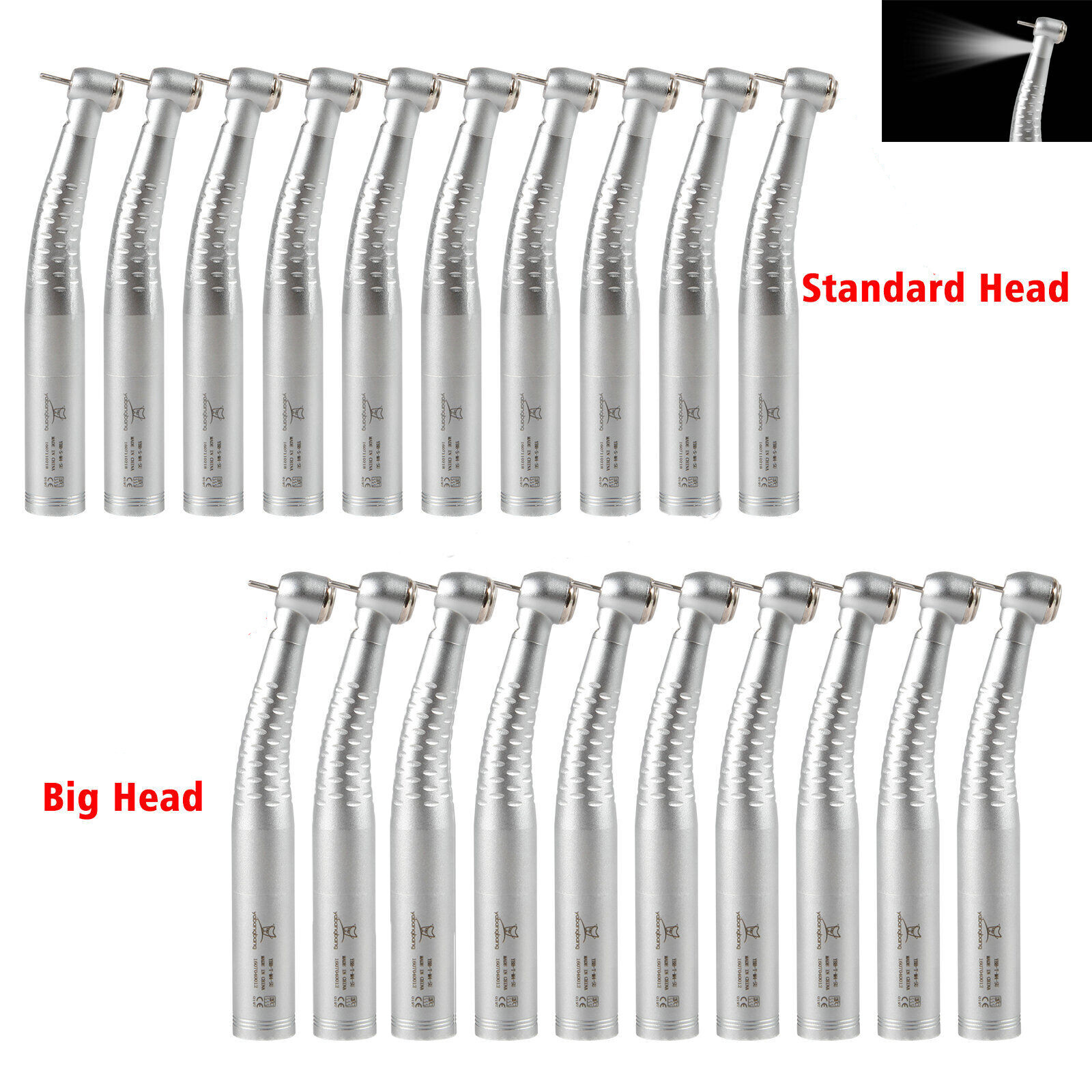 1-10 Dental Fiber Optic High Speed Handpiece 6Hole Connect YB6/YD6