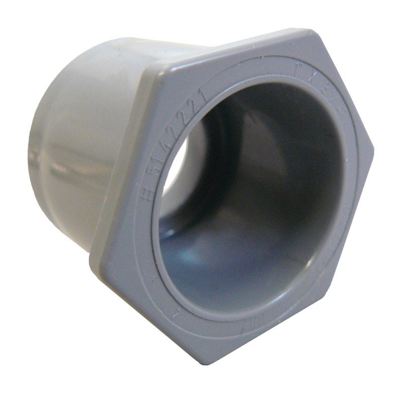 Cantex 5142224C PVC Reducer Bushing for Schedule 40/80 Conduit 2 x 1.25 in.