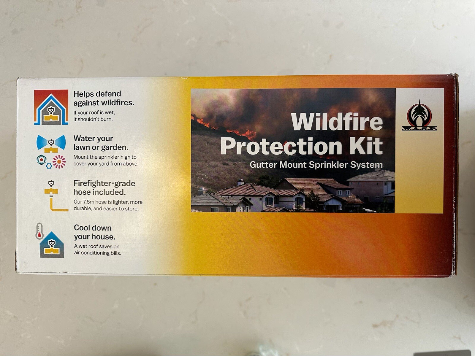 Wildfire Protection Full Kit – 2 Roof Sprinklers with Gutter, Wall, or Fence …