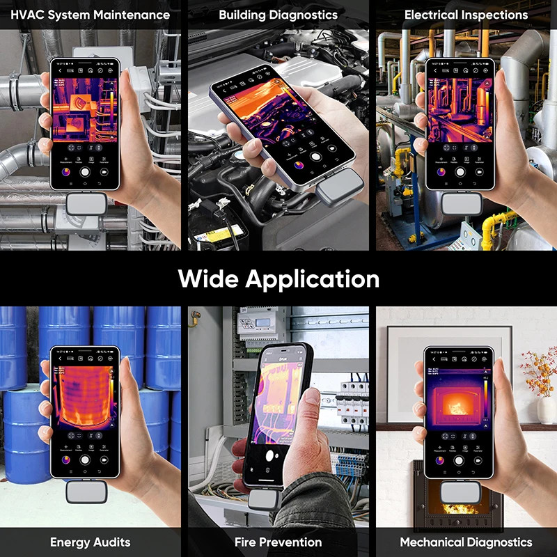 GOYOJO Thermal Imaging Camera for Android/iphone 15/16/17 192×192 IR Resolution