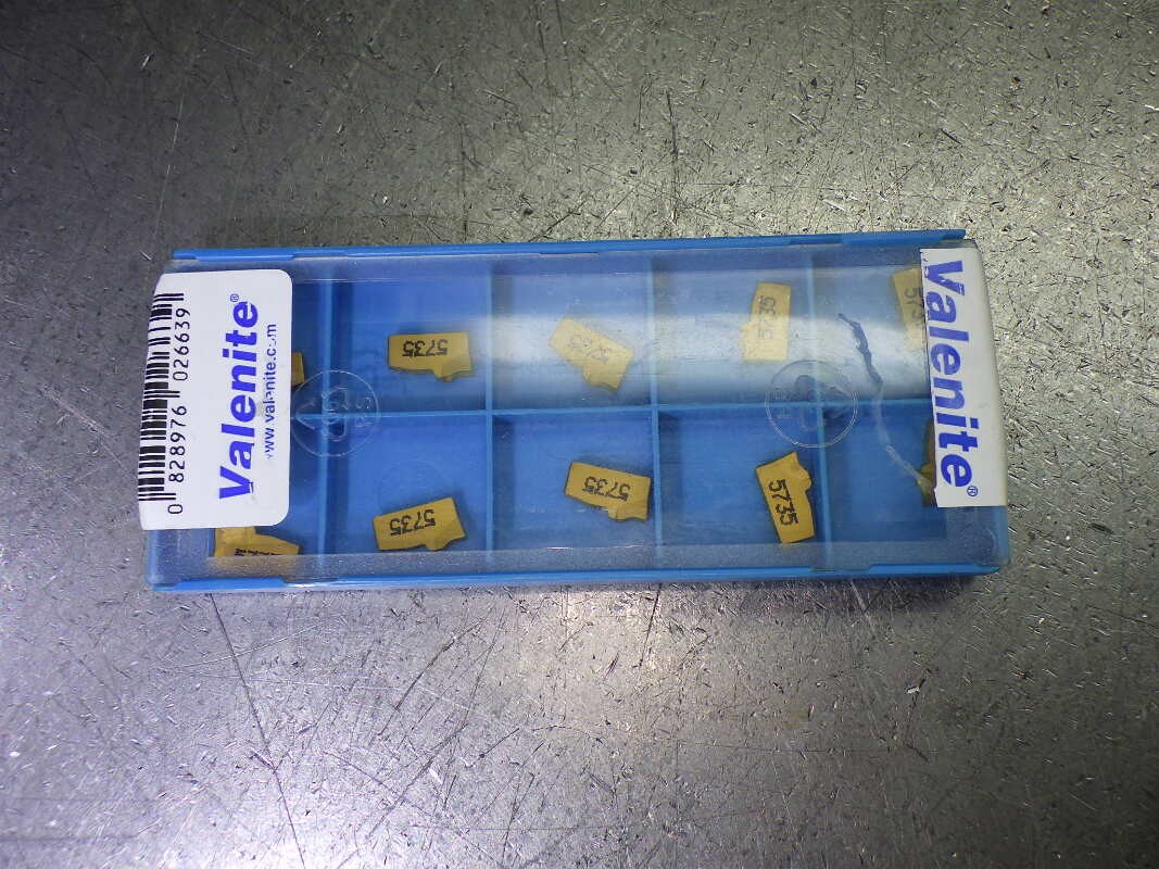 Valenite Carbide Grooving/Parting Inserts QTY10 VSG 2.5 N 25 GG 5735 (LOC2083A)