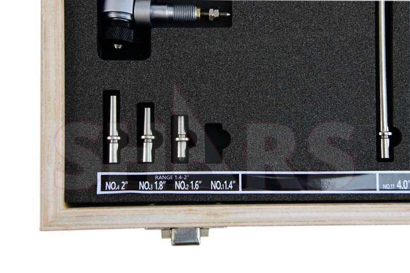 Shars 0.7 – 6.0″ Electronic Bore Gage with 0.5″ Aventor DPS Indicator 0.0005″ L]