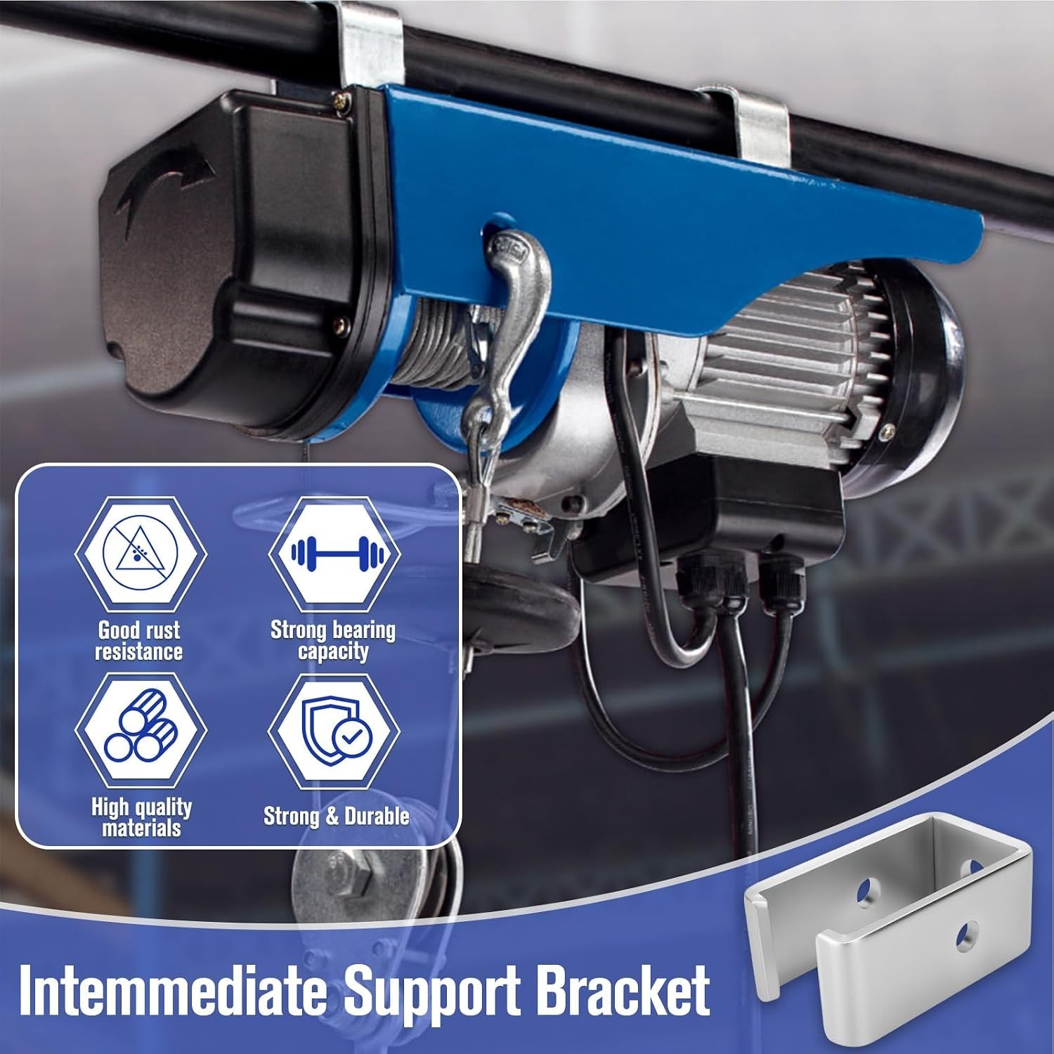 20 Pack Heavy Duty Trolley Track Hanger Brackets for Metal Strut Channel