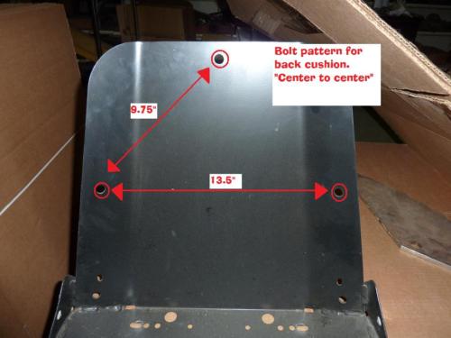 Grey Seat Bottom Cushion Zero Turn Toro, Exmark, Kubota 103-3521