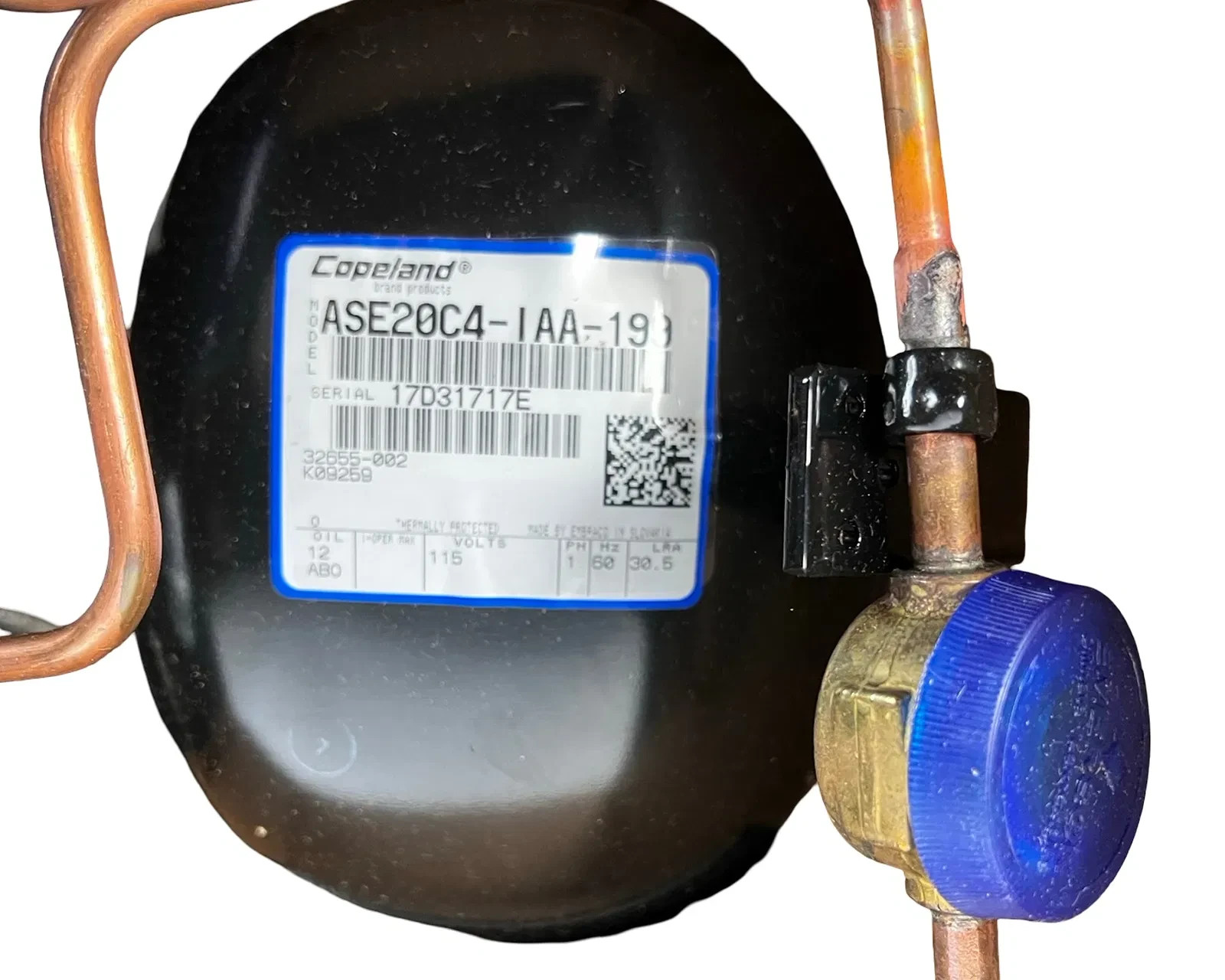 Copeland MCFH-A035-IAA-272 Refrigeration Condensing Unit w/ ASE20C4 Compressor