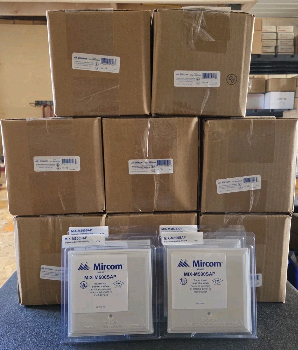 MIRCOM MIX-M500SAP SUPERVISED CONTROL MODULE – BRAND NEW – «WHITE» – 84 AVAIL.
