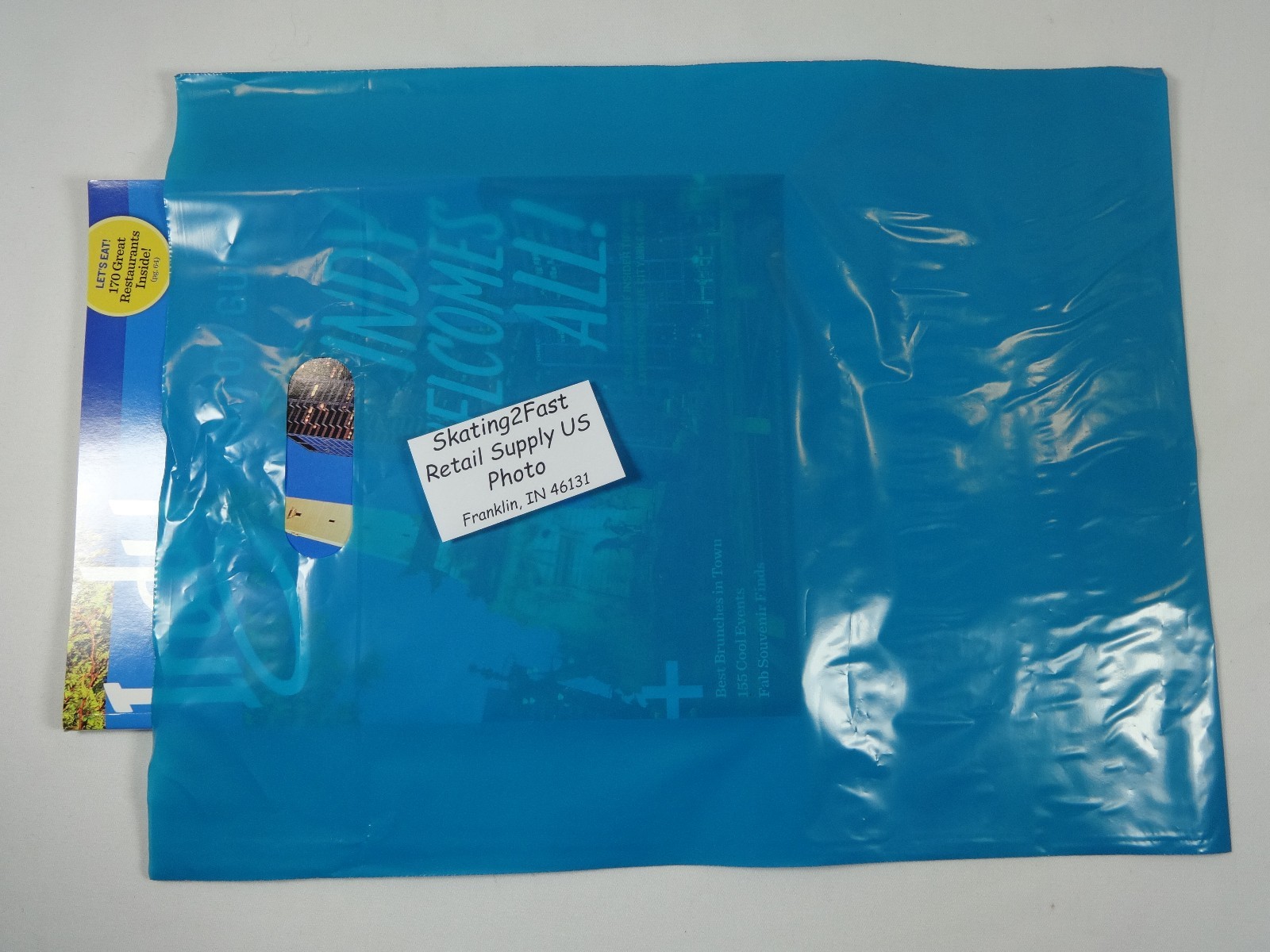 200 Qty. 12″ x 15″ Teal Glossy Low Density Merchandise Bag Retail Shopping
