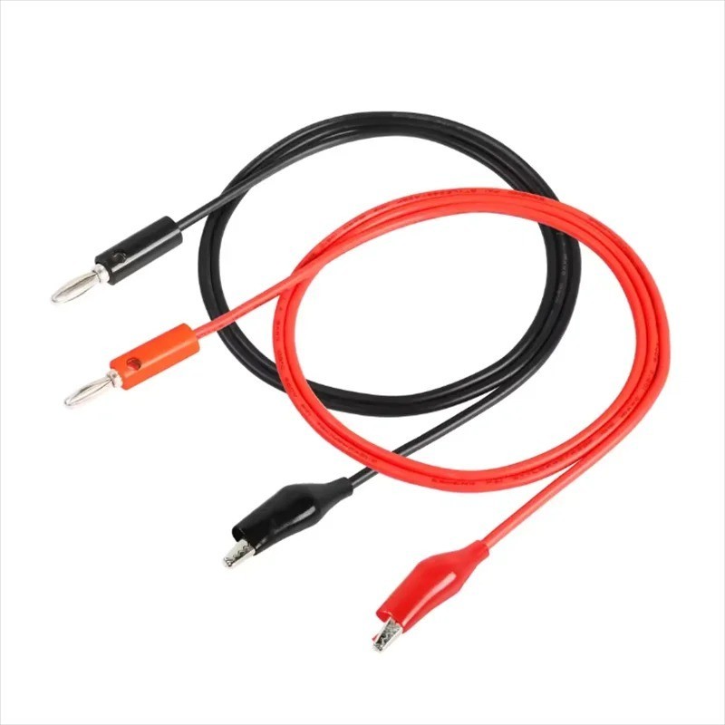 1M Alligator Clip to Banana Plug Test Lead Cable Crocodile Connector Wire