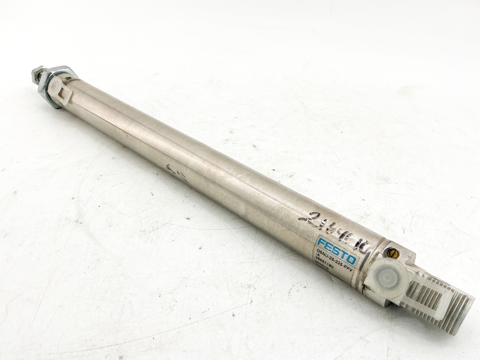 New Festo DSNU-25-225-PPV-A Pneumatic Cylinder 25mm Bore 225mm Stroke – No Box