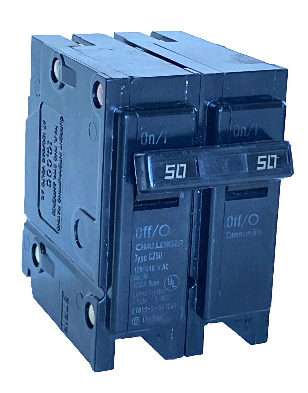 Challenger (GTE Sylvania) C250 BR250 2 Pole 50 Amp Circuit Breaker 240 Volt NEW